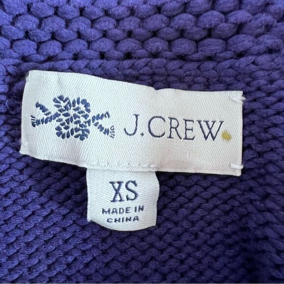 J. Crew Lobster Knit Long Sleeve Full Zip Cardigan Sweater Jacket - Picture 6 of 12